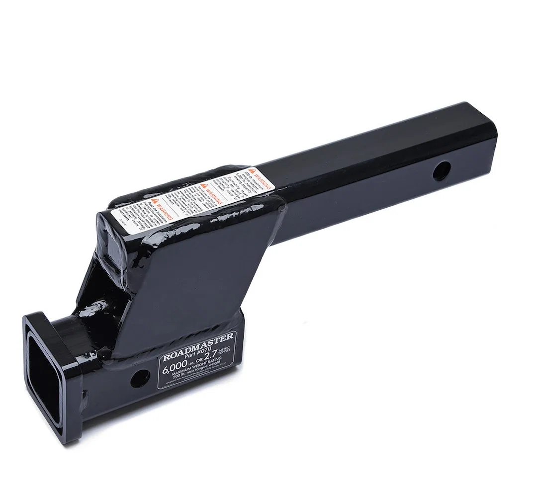 070 – ROADMASTER Trailer Hitch Receiver Tube Adapter, Fits 2 Inch Receiver 4 Inch Drop/ Raise 6000 Pound Capacity Ste...
